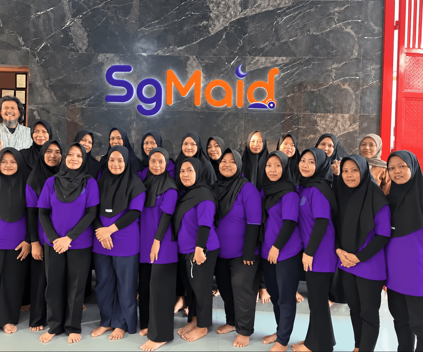 The SG Maid team at our training centre