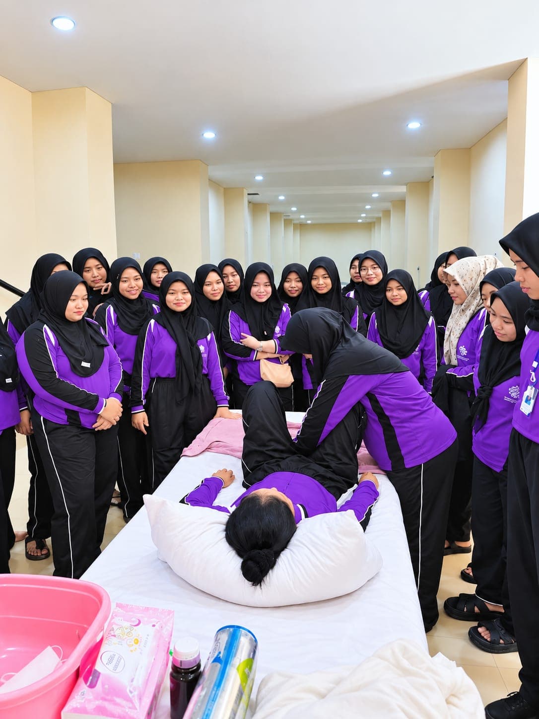 Helpers at our training centre